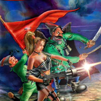 Cover for game # 1 "Petka and Vasily Ivanovich Save the Galaxy"
