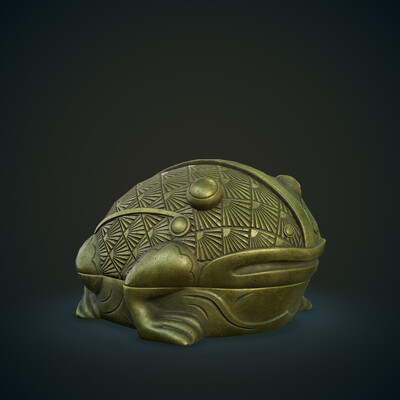 Bronze Toad Frog Censer