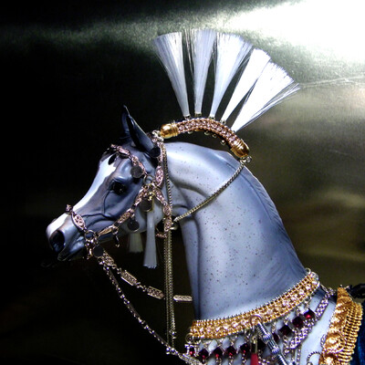 The ceremonial trappings of the Royal horses of the Ancient East.