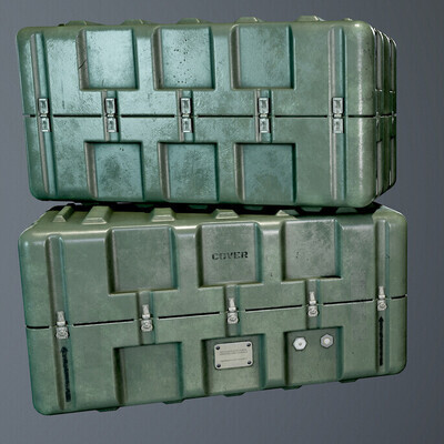 Military weapon crate