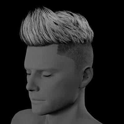 Collection hairstyle character for games