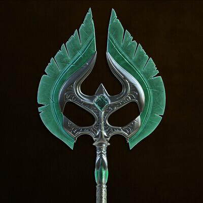 Glass Battle Axe