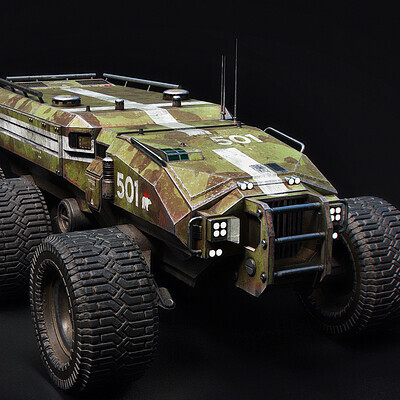 Technical Vehicle transporter Green