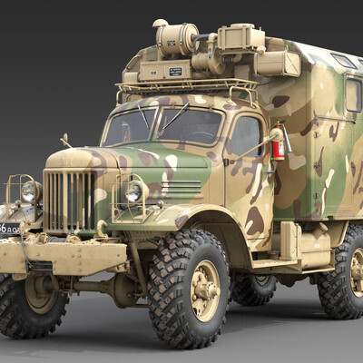 3D model ZIL-157_KUNG_Camuflage-1.