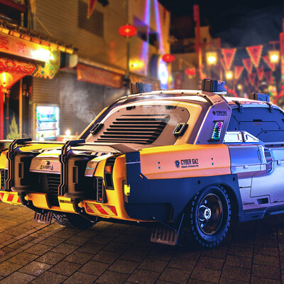 Cyberpunk Volga M.24/2077 (Cyber GAZ)