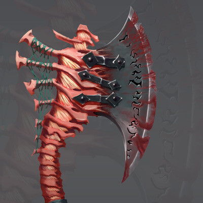 Cursed axe