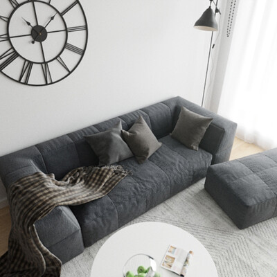 Visualization of an apartment for a young man.