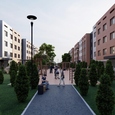 Residential complex in Almaty