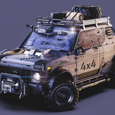 Cyberpunk Lada Niva 4x4/2077