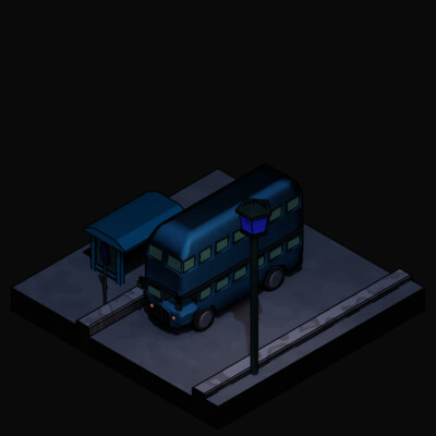 The bus. Isometric