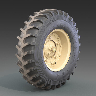 3d model-Schwimmwagen Wheel.