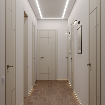 Hallway with corridor