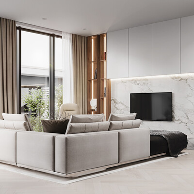 Esentai City living room