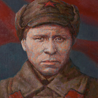 Portrait of a Red Army soldier