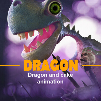 Dragon and the cake
