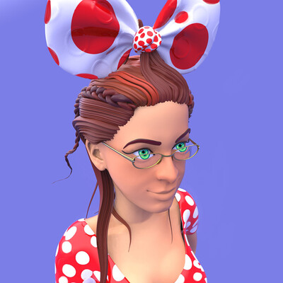 Girl with Bow