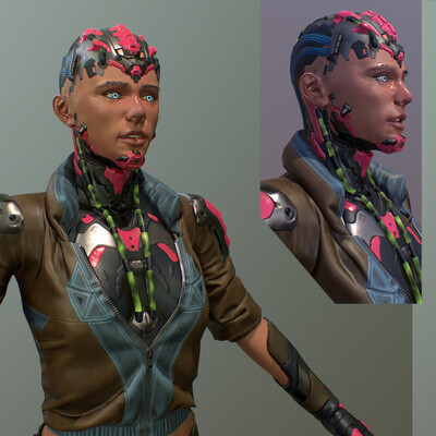 Cyberpunk girl