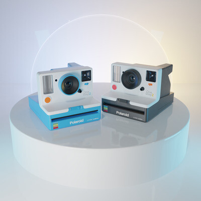 3D 3D ARTIST CAMERA HARD SURFACE HIGH POLY LOW POLY MODELING POLAROID