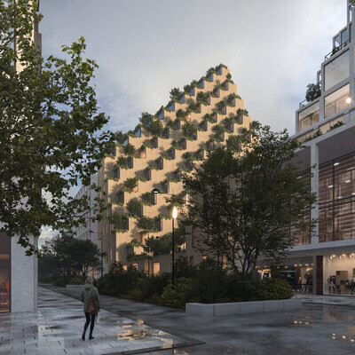 Concept of forest house