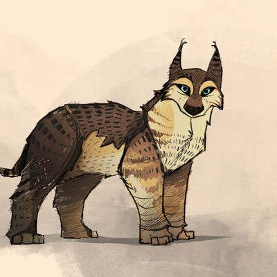Stylized lynx