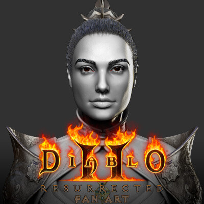 Diablo II Resurrected - Assassin character (highpoly) FanArt