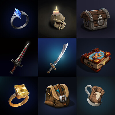 Nine items
