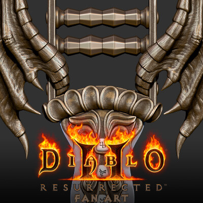 Diablo II - Assassin Katars (highpoly) FanArt