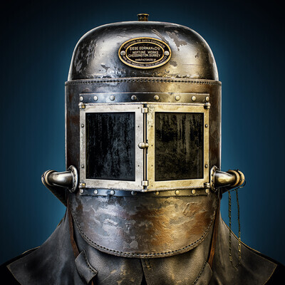 1878 Fireman's Rescue Smoke Mask Helmet