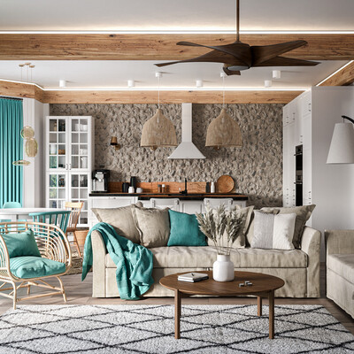 Cottage interior visualization