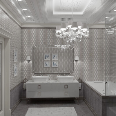 Master bathroom, apartment in Kislovodsk