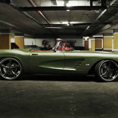 Modeling Chevrolet Corvett C1 (1953-1962)