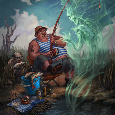 Fishing in the Dead Marshes.