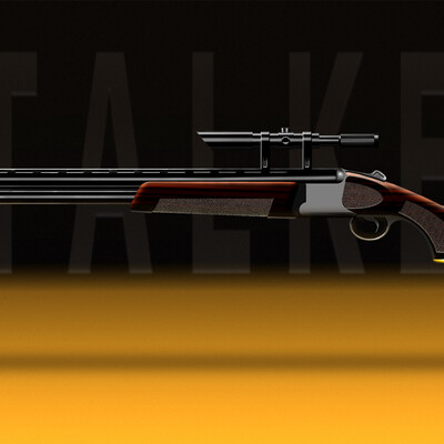 Concept art of small arms for the game universe "Stalker"