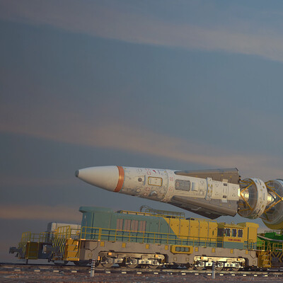 Transporting a heavy rocket