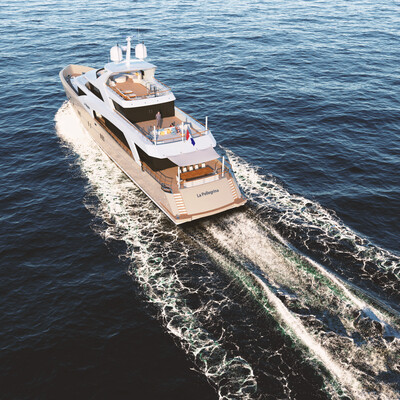 Couach 5000 FLY Yacht. Visualization project