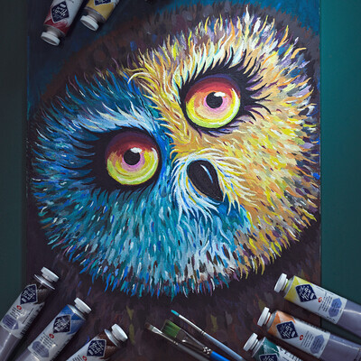Tempera owl