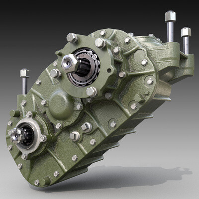 3D model ZIL-157_Transfer case.