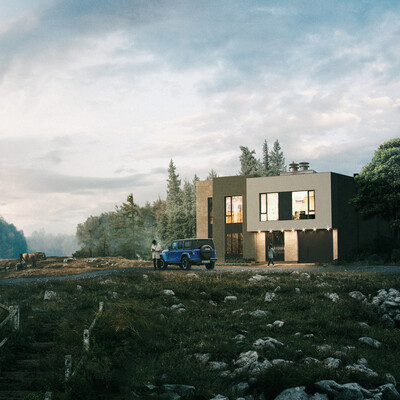 Country house by the lake (Archviz) + making of