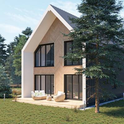Commercial visualization of the village
