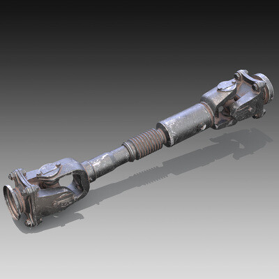 3D model ZIL-157_Rear Axle Driveshaft