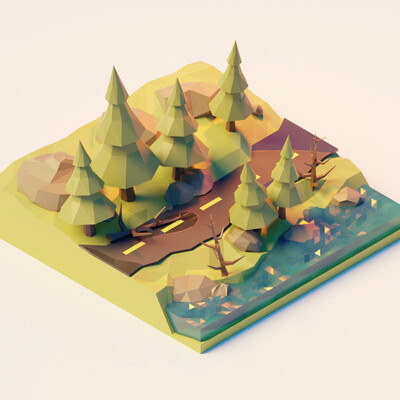 The forest road
