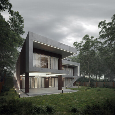 Individual residential building in the Samara region, Russia
