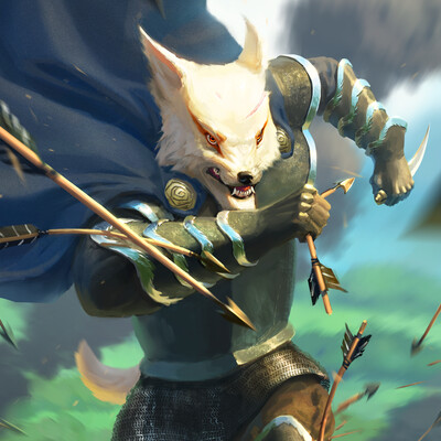 Knight Wolf. YCH