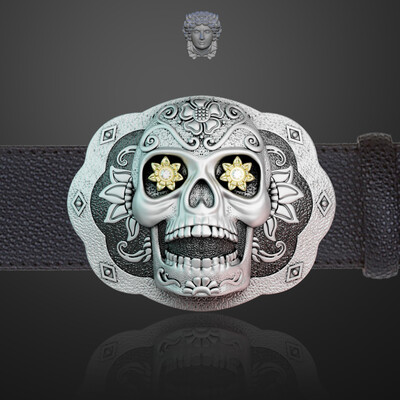 Buckle El Día de Muertos