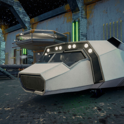 Old spaceship garage