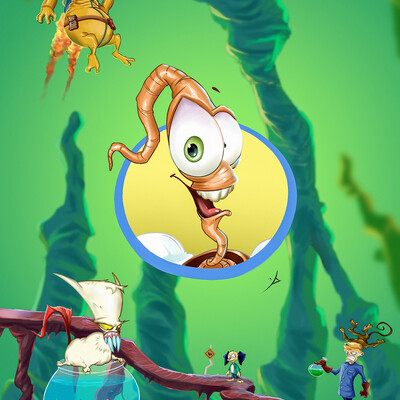 Eartworm Jim Charecters