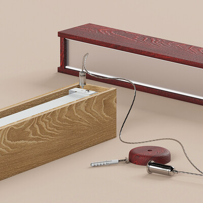Wooden pendant light