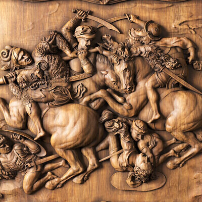 Battle of Anghiari - by Leonardo Da Vinci