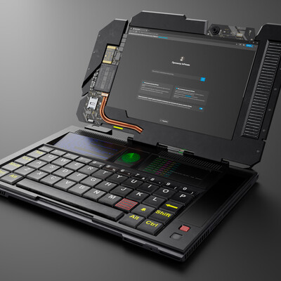 Hi-tech laptop