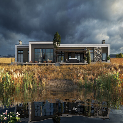 Villa by the river